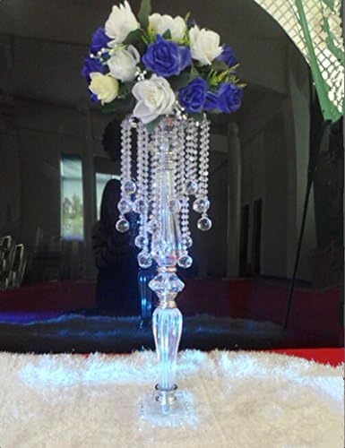 Everbon Esküvői Virág Állvány Kristály Esküvői Dekoráció 27.6 Cm Magas Akril Virág Jogosultja a Központi Vázát a Jubileumi Party Szertartás,