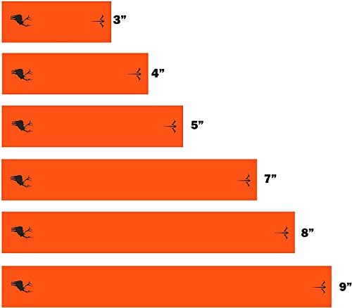 Fehér Víz Íjászat Szilárd Narancs Fénycső Neon Elk Sziluett Nyíl Pakolások Válassza Ki A Hossz Szélesség