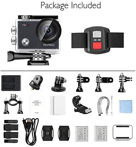 AKASO V50X Akció Kamera, Ejtőernyőzés Kit Csomag