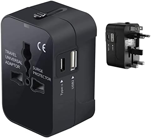 Utazási USB Plus Nemzetközi Adapter Kompatibilis Videocon Infinium Z45Q Csillag Világszerte Teljesítmény, 3 USB-Eszközök c típus,