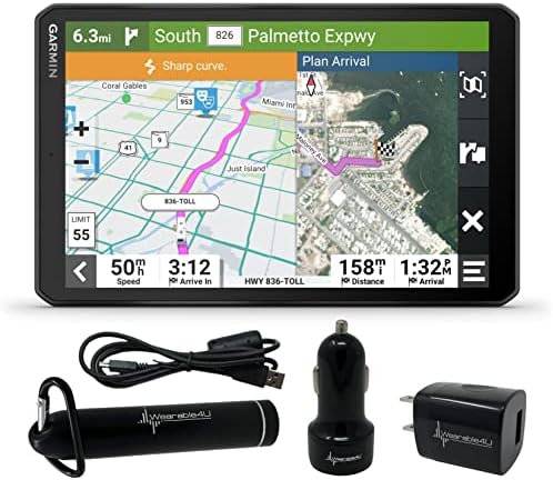 Garmin RV Cam 795, Nagy, Könnyen Olvasható, 7 GPS RV Navigátor, Beépített Kamera, Automatikus Esemény Észlelése, Egyéni RV Routing