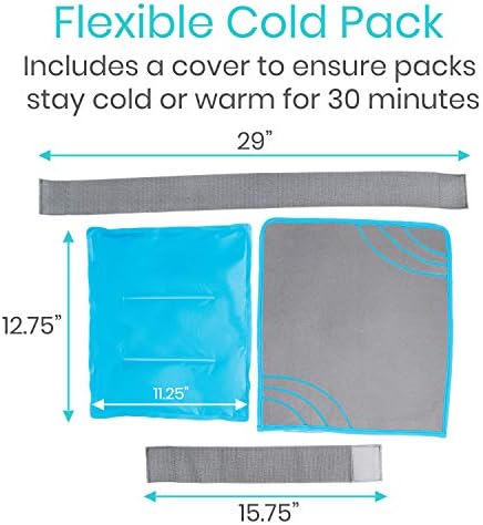 Jeges-Flex Ice Csomag Sérülések (4, 1) - Nagy Újrafelhasználható Hideg vagy Meleg Gél Pakolás, Rugalmas, Puha Vissza, Térd, Váll, Boka,