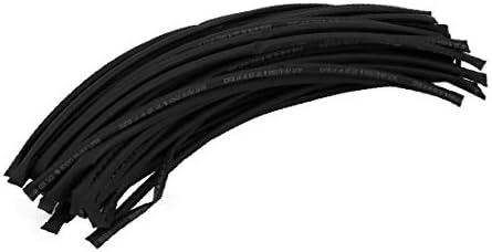 X-mosás ragályos Hő Zsugorodó Cső Wire Wrap Kábel Ujja 20 Méter Hosszú, 5mm Belső Átm Fekete(Manga del kábelt, de envoltura del kábel