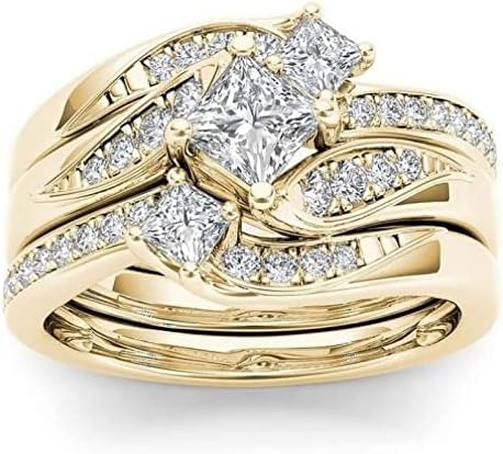 Gyanta Virág Gyűrű Női Ezüst Arany Ígéret Gyűrű Finom Design Csomót meg Gyémánt Divat Gyűrű Fény Luxus Minőségű Gyűrű, Ékszerek, Gyűrű Készlet
