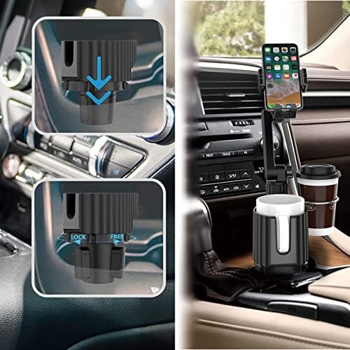 Pletmin Autó pohártartó Telefon Mount: Univerzális Automatikus mobiltelefon Állni, Inni, Bontsa ki pohártartó a SUV | Autó