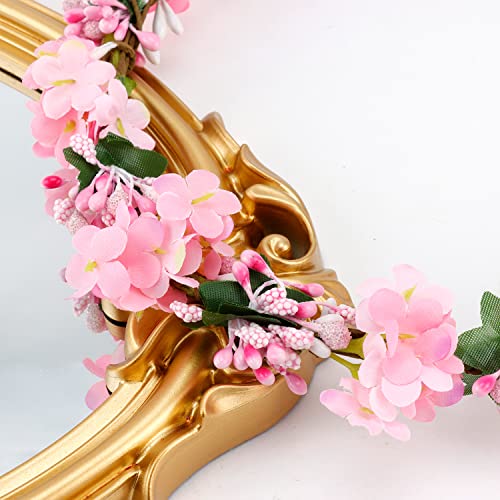 CHANACO Rózsaszín Virág Korona, Állítható Virág Korona a nők, Virágos Korona Esküvői, Virág Fejpánt a Baba Zuhany, Virág Korona