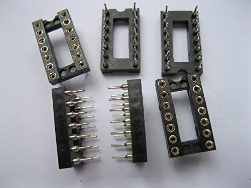 238 Db IC Foglalat Adapter Kör 14 Pin fejlécek & (IC) Aljzatok Pályán 2.54 mm X=7.62 mm