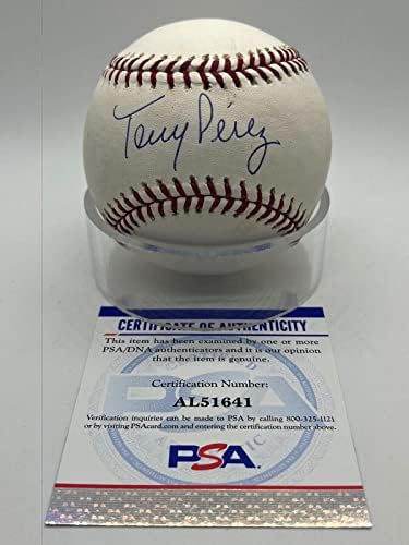 Tony Perez Cincinnati Reds Aláírt Autogramot Hivatalos MLB Baseball PSA DNS - *1 - Dedikált Baseball