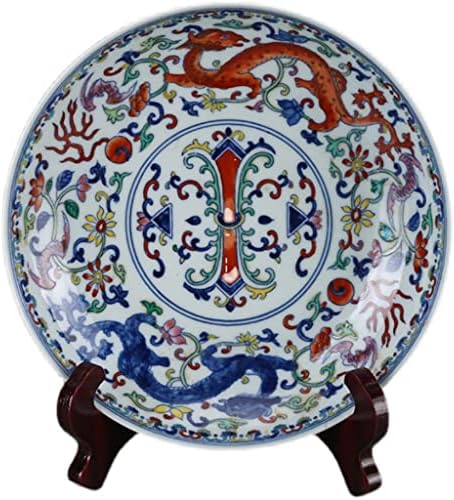 HTTJACK Dekoratív tábla Antik Porcelán Gyűjtemény Nappali, Háztartási Porceland Dekoráció Kreatív Kézműves