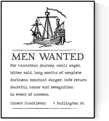 Ernest Shackleton az Expedíció Segíteni Akartam Hirdetés | Hajó Art Print (16x20)