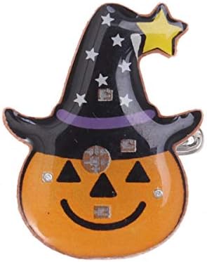 ABOOFAN Halloween Melltű Világító Izzó Jelvény Klip Parti kellékek Dekoráció (Sütőtök a Kalapot) Halloween Dekoráció