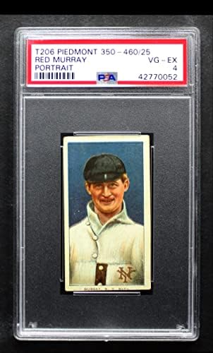 1909 T206 POR Vörös Murray New York Giants (Baseball Kártya) (Portré) PSA a PSA 4.00 Óriások