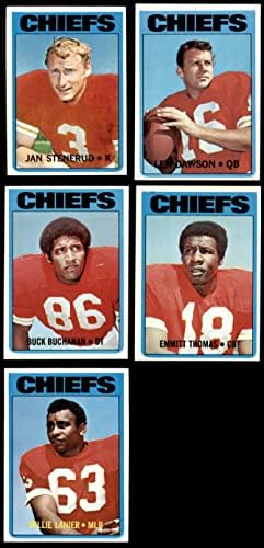 1972 Topps Kansas City Chiefs Csapatát Meghatározott Kansas City Chiefs (Set) EX/MT+ Chiefs