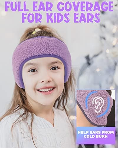 Lauzq Fül Melegítő Gyerekeknek - Termikus készült fülmelegítő Téli Fejpánt a Fiúk, Lányok, Hideg időben a Futó Kerékpár Sí