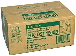 Fujifilm 2x RK-D2T1200 4x6 Festék Sub Média a KÉRDEZZ-2000/2500 hőszublimációs Digitális Fotó Nyomtató, 2 Zsemle, 1200 Összesen