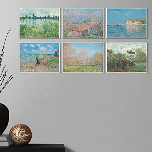 Claude Monet Nyomatok (6) | Modern Wall Art Viktoriánus Illusztráció KERETBEN Modern Dekoráció | Antik Dekoráció Bohém Absztrakt Meghatározott