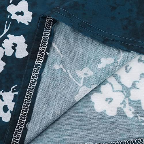 Royal Kék Rövid Ujjú Tshirts Nők Sleeve Scoop Nyak Szilva Virágos Vintage Vágott Blúzt Fűző Ing Tini Lányok XC XXL