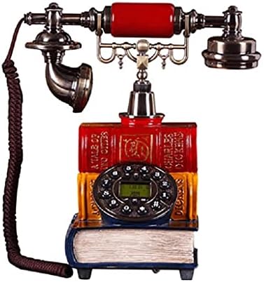 TREXD Retro Könyv Bázis Vezetékes Telefon Haza, Vintage Gomb telefonvonal Régi Divat Telefon, Vezetékes Telefon kihangosító, Hívófél-AZONOSÍTÓ