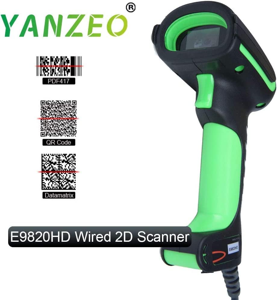 Yanzeo E9820HD Ipar Nagy Pontosságú Közvetlen Rész Jelölés Barocde Olvasó Ultra-Masszív DPM 2D/1D Vízálló Vonalkód Szkenner Kit DPM,PDF417