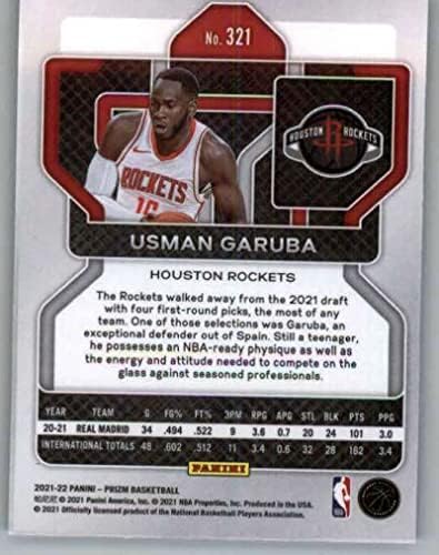 2021-22 Panini Prizm 321 Usman Garuba Houston Rockets RC Újonc NBA Kosárlabda-Bázis Kereskedelmi Kártya
