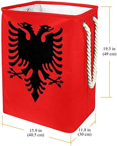 Unicey Zászló, Albánia Szennyesben Kosár Összecsukható a Tárolás Bin Baba Szennyestartó