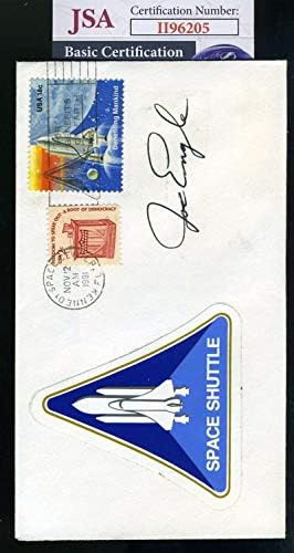 Joe Engle SZÖVETSÉG Cert Kézzel Aláírt 1981 Kennedy Space Törölték Boríték Autogramot