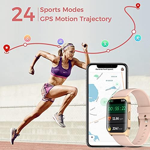 Smart Óra, Fitness Tracker 1.69 érintőképernyő Smartwatch Fitness Óra pulzusmérő, Lépésszámláló Nyomon Fut, Nézi a Férfiak, a Nők 24