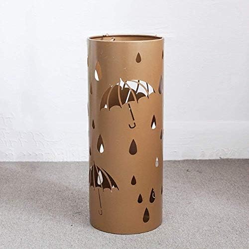 DMUNIZ esernyőtartó Hengeres Kreatív Design Fém Üreges Faragott Kovácsoltvas Home/Hotel/Esernyő Tárolás/Fekete