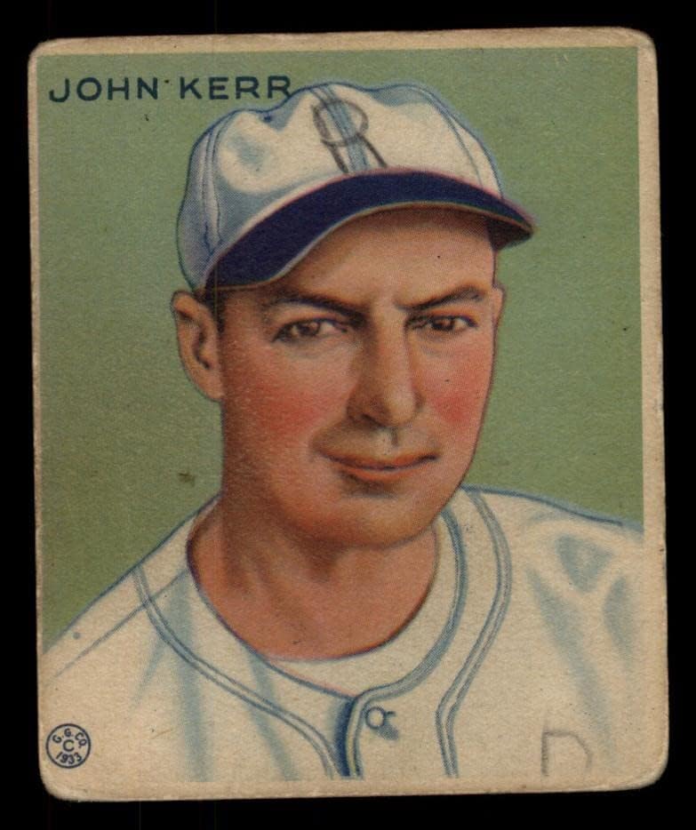 1933 Goudey 214 John Kerr Washington Senators (Baseball Kártya) FAIR Szenátorok