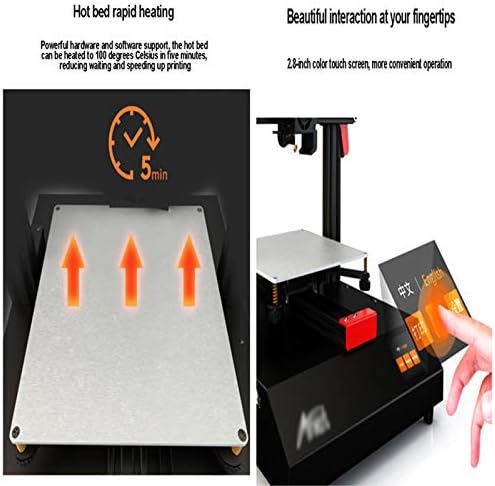 NaoSIn-Ni 3D-s Nyomtató, Automata Szintező 3D-s Nyomtató DIY Kit Nyomtatás Folytatása Funkció, Érintőképernyő Végtelen Észlelési Támogatás