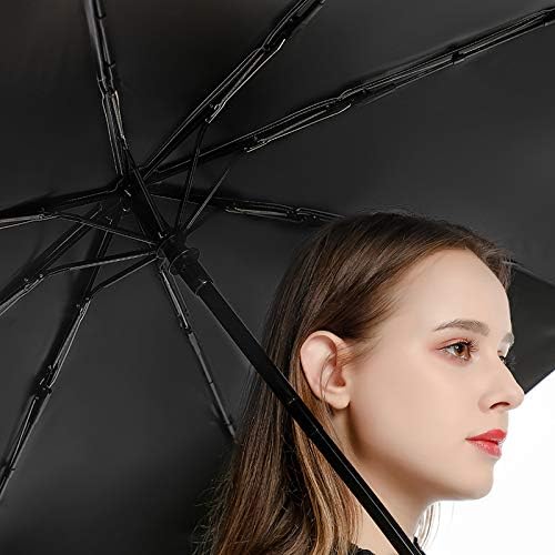Puha Cica Utazási Esernyő Szélálló 3 Redők Auto Nyitva Közel Összecsukható Esernyő a Férfiak Nők