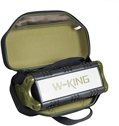 Hermitshell Nehéz Utazási Esetben a W-Király 50W Vezeték nélküli Bluetooth Hangszóró (Fekete+Zöld)