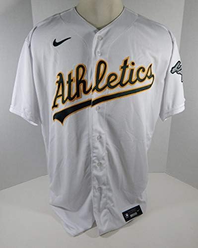 2020 Oakland Athletics Üres Játék Kiadott Fehér Jersey Nike 54 711002S - Játék Használt MLB Mezek