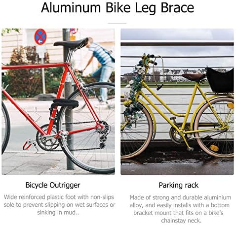 Abaodam Alumínium Kerékpár Állvány Csere Láb Támogatása Összecsukható Kerékpár Szabadtéri Kellékek