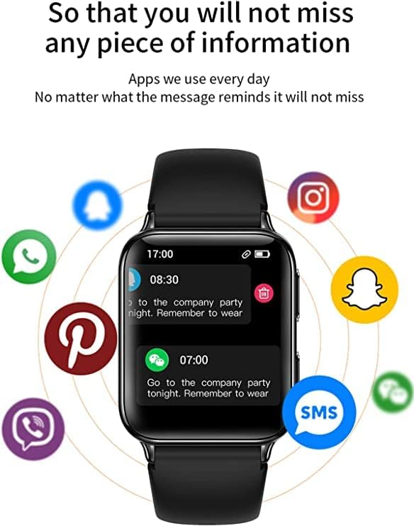 BlueNEXT Smart Óra Bluetooth Hívás & Szöveget Kap/Dial Smartwatch Android iOS Telefon Érintőképernyős Tevékenység Tracker pulzusszám