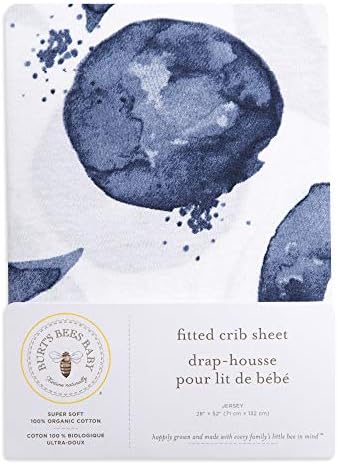 Burt ' s Bees Baba - Felszerelt jegyzetfüzetet, Fiúk & Unisex Organikus Pamut Gyerekágy Lap Normál jászol, a Kisgyermek Matracok (Helló