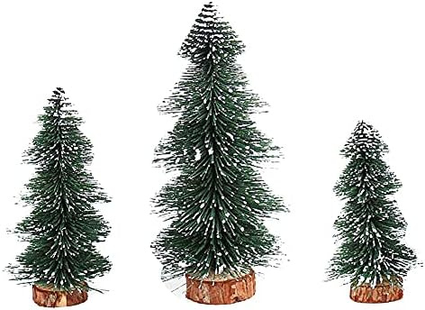 Mini Fenyőfa karácsonyfa Üveg Ecsettel Fák Szizál Hó, Fagy Fa Makett Fa, Fa Alap, a Karácsonyi Ünnep Party Dekoráció Otthon DIY