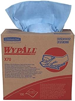 Wypall 41412 X70 Hydroknit Ablaktörlő, Kék, 100 Lap/Doboz