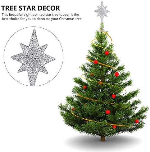 SOIMISS karácsonyfa Topper Hollow - Ki Csillag Treetop Dekoráció, karácsonyfa Csillag Topper (Ezüst)