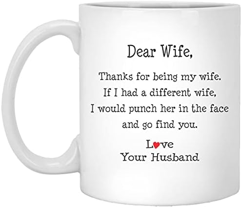 Kedves Feleségem Bögre Az Vicces jobbegyenes Vicc Bögrék A Férjem A Valentin-Nap, Illetve Évforduló Tea Csésze A Nők 11oz