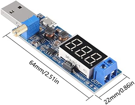 2DB USB Lépés FEL / Le Tápegység Modul, Állítható DC-DC 5V 3, 5 V / 12V Buck-Boost Konverter Ki DC 1,2 V-24V