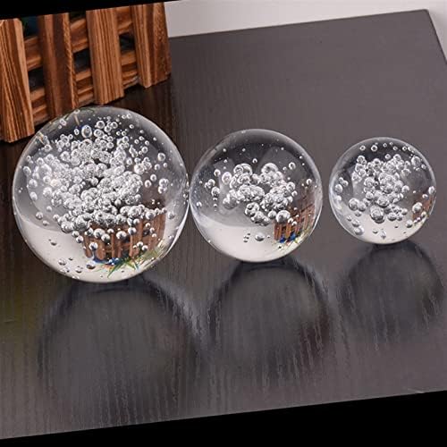 EXONGY 40/60/80MM Tiszta Buborék kristálygömb Otthoni Irodai asztali Dekoráció Feng Shui Gömb Papírnehezék Fotózás Kellék Magic
