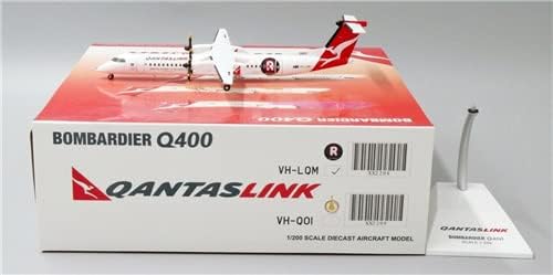 JC Szárnyak QantasLink Okihachi Dash 8-400 BOMBARDIER Q400 VH-LQM 1:200 FRÖCCSÖNTÖTT Repülőgép Előre épített Modell