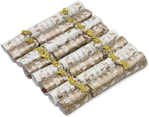 Toyland Csomag 8 Mini Karácsonyi Keksz Elérhető Ezüst & Fehér, Arany & Elefántcsont, Piros-Fehér, Piros-Arany, - Minden Cracker