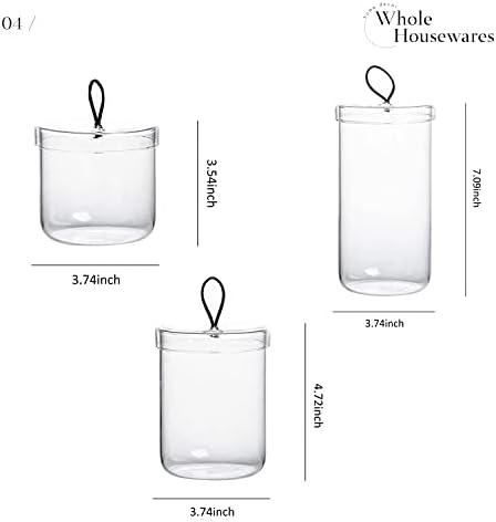 Prémium Üveg Patikus Üvegek Pamut Kezelni | Patikus Üvegek Fürdőszoba | 3 | Üveg az Üveg Fedél, Mosókonyha, Tároló, Wc Tartályok, Befőttesüvegben