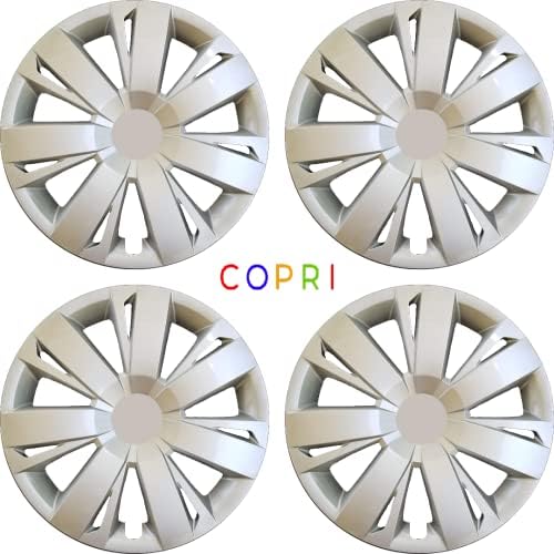 Copri Készlet 4 Kerék Fedél 16 Coll Ezüst Dísztárcsa Snap-On Illik Audi