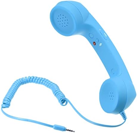 MECCANIXITY 3,5 mm-es Retro Telefonkagyló telefonkagyló a Mikrofon Hangszóró Sima Rózsaszín