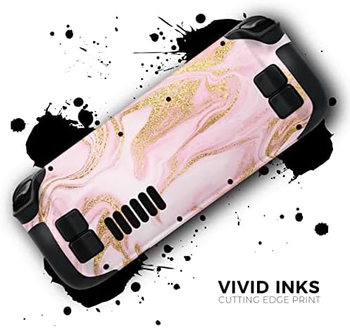 Design Skinz - Kompatibilis Gőz Deck - Bőr Matrica Védő karcálló Cserélhető Vinil-Wrap Borító - Rose-Rózsaszín Márvány &