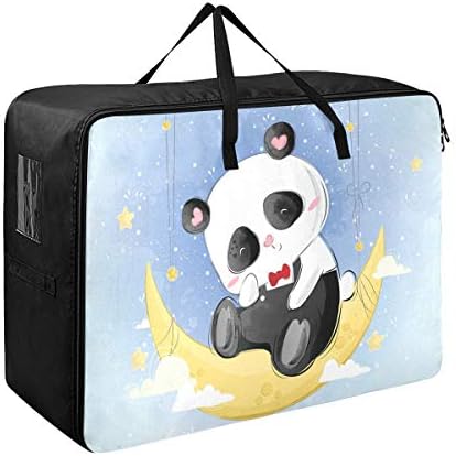 N/ A Underbed Nagy Kapacitású Tároló Táska - Cuki Panda Hold, Csillag, Címer Ruhát Szervező Dekoráció Takaró Cipzár Mozgó Tote