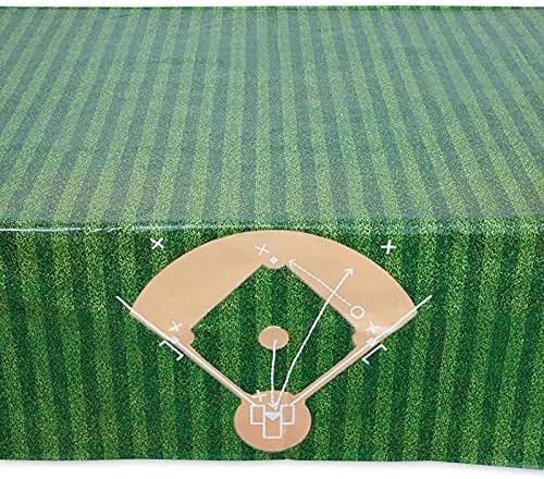 KÉK PANDA Baseball Terítő Születésnapi Party Műanyag asztalterítő (54 x 108, 3 Csomag)